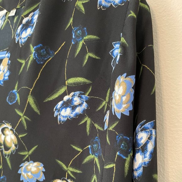 NEW Violet & Claire Women’s sz M dressy black V-neck L/S blouse top - Picture 6 of 12